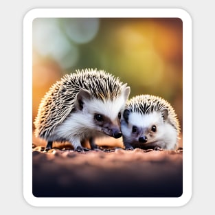 Baby Hedgehogs Sticker